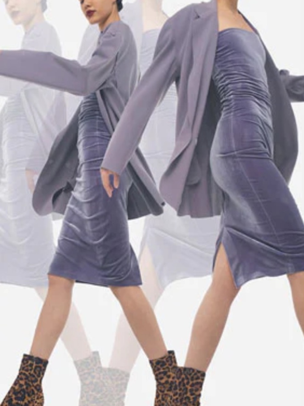 Norma Kamali strapless dress worn once Elegant Purple Strapless Dress